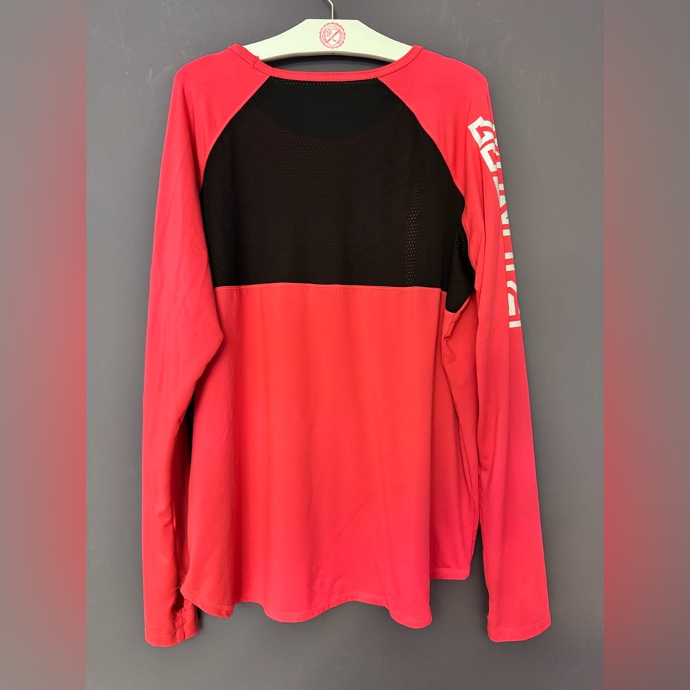 VS PINK VINTAGE LONG SLEEVE ACTIVE CREW SHIRT COLORBLOCK MESH BACK LOGO HTF RARE - Picture 6 of 9